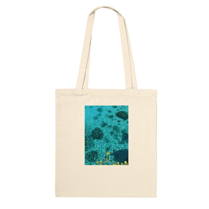 Chic Caribbean Magic Eco - Friendly Cotton Tote Bag – Premium Long Handle Design - CaliCuration