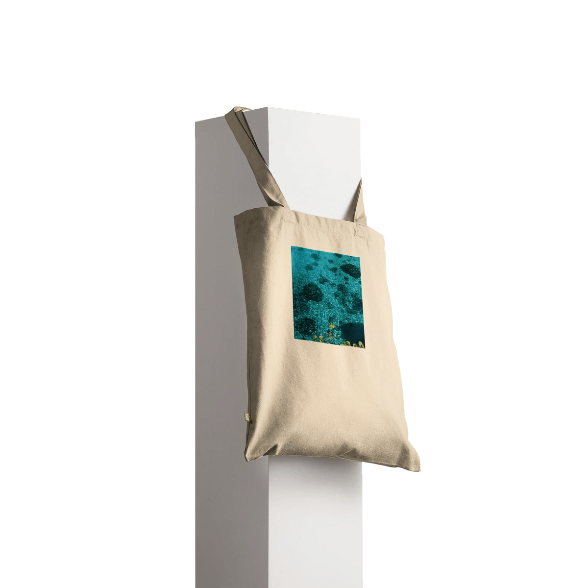 Chic Caribbean Magic Eco - Friendly Cotton Tote Bag – Premium Long Handle Design - CaliCuration