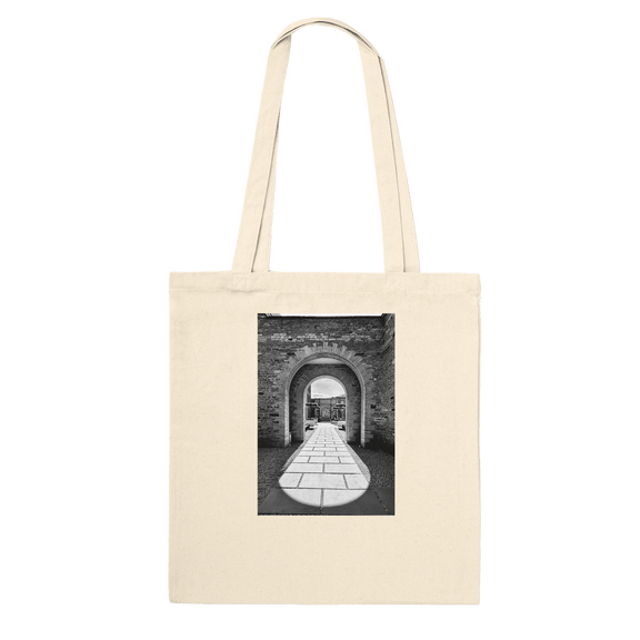 Cotswolds Estate Summer Light Arches Tote Bag – Eco - Friendly Cotton Design - CaliCuration