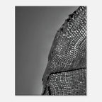 Minimalist black and white abstract canvas wall art print from My Store's architectural light study travel collection.