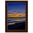 Venice Beach Sunset wall art print by CaliCuration, framed canvas featuring a vibrant California sunset scene.
