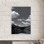 Black and white framed poster featuring a German river view from the Studio Edition Spring 2026 travel collection.