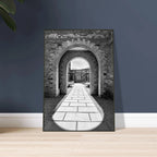Cotswolds Estate aluminum framed poster featuring black and white summer light and shadow photography from the Travel Collection.