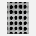 Black and white skull grid canvas print by My Store, minimalist abstract wall art for modern interior decor.