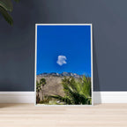 Palm Springs cloud mounted wooden framed poster featuring California landscape art, perfect as stylish home decor.