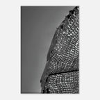 Black and white abstract canvas wall art from My Store's Architectural Light Study Travel Collection, featuring minimalist design.