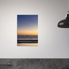 SoCal Fall Sunset canvas print by My Store showcasing a vibrant sunset over California with new moon and magical vibes in studio edition.
