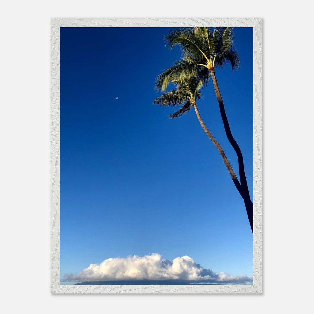 Hawaii Volcano Clouds and Pacific scene framed poster from CaliCuration's travel collection, studio edition spring 2026 print.