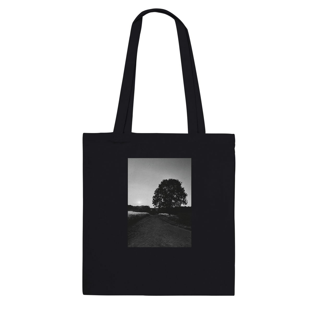Eco - Friendly Tote Bag – Exclusive Black & White Design | Summer in the Cotswolds - CaliCuration