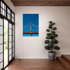 Sunny Winter Day canvas print featuring Manhattan Bridge NYC art from the Travel Collection, Studio Edition, by My Store.