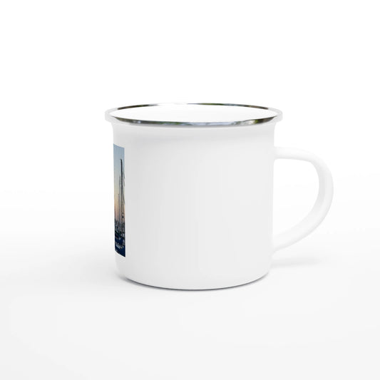 Enamel Mug – Summer Evening Marina Del Rey 12oz Mug - CaliCuration