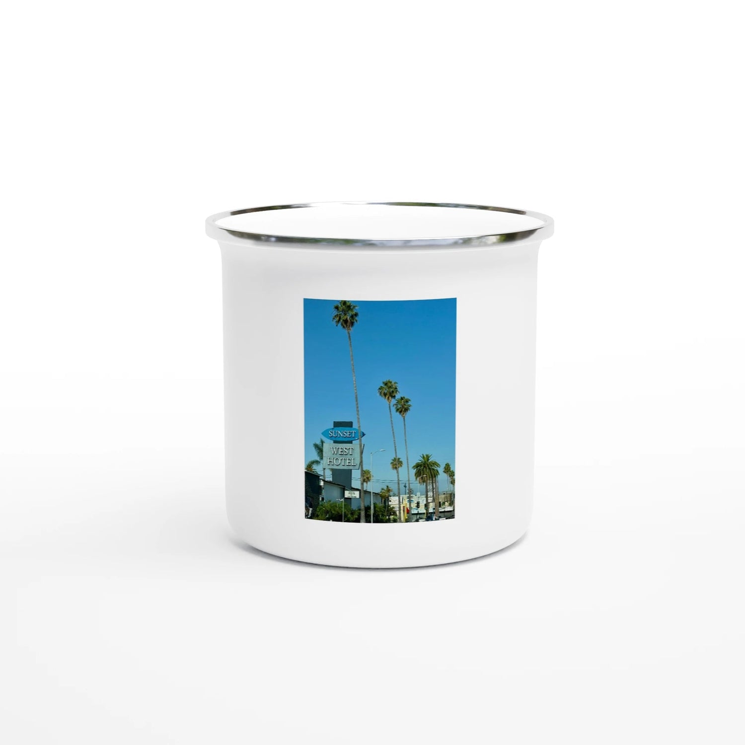 Enamel Sunset Motel LA Inspired Mug - CaliCuration