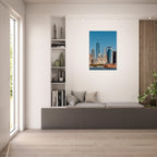 NYC skyline canvas print featuring the World Trade Center and Staten Island Ferry, part of the Studio Edition Travel Collection.