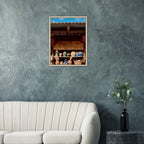 Framed canvas print of Oaxaca street fair scene from CaliCuration's Mexico travel collection, Studio Edition Spring 2026, vibrant artwork.