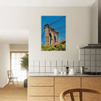 Framed NYC Brooklyn Bridge print by My Store showcasing Dumbo view, perfect for summer decor in the Travel Collection.