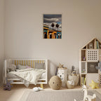 Framed canvas print of two palm trees in Oaxaca, Mexico, from CaliCuration's Spring 2026 travel collection artwork.