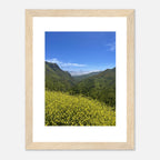 High-quality art print of Malibu Canyon spring wildflowers, framed poster featuring California landscape by My Store
