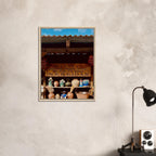 Framed canvas print of Oaxaca street fair scene from CaliCuration's Mexico travel collection, Studio Edition Spring 2026.