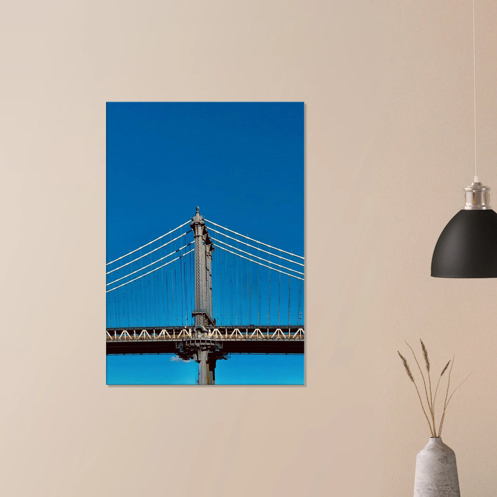 Sunny Winter Day canvas print featuring Manhattan Bridge in NYC, part of the Studio Edition travel collection.