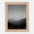Black and white framed poster of California Central Coast sunset from the My Store travel collection, mounted print, Studio Edition Spring 26.