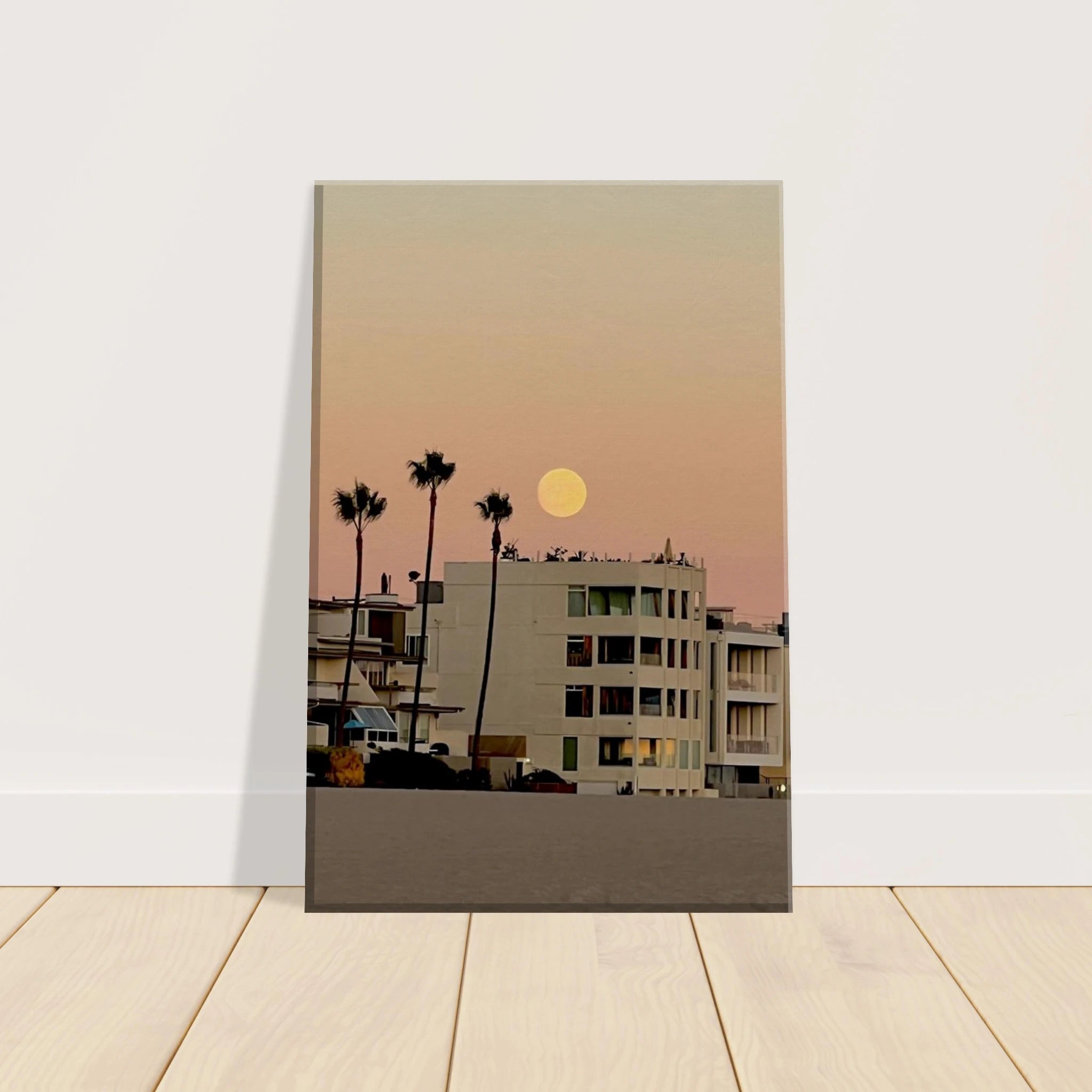 California canvas wall art print featuring a SoCal beach scene, ideal for bedroom wall decor in a studio edition by My Store.