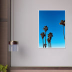 Semi-glossy framed poster of Santa Barbara Palm Tree Magic, California art by CaliCuration, perfect home decor for spring '26.