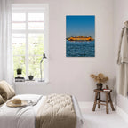 NYC Skyline canvas print featuring the Staten Island Ferry in the Travel Collection by CaliCuration, studio edition artwork.