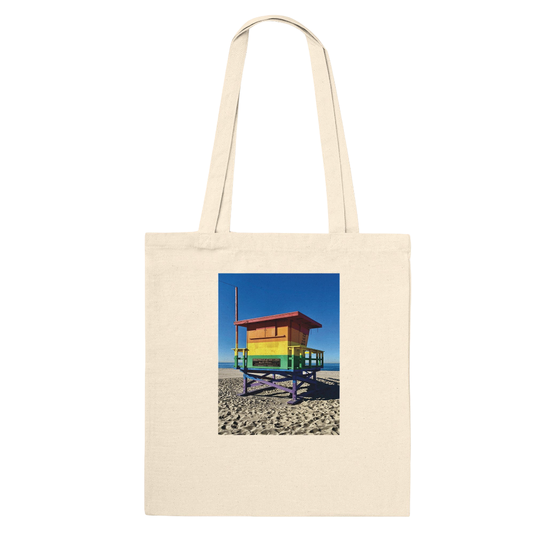 Eco-friendly Pride 2025 tote bag by My Store featuring colorful print supporting GLAAD, perfect for summer outings.