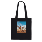 Venice Beach Dream cotton tote bag with colorful print, spacious for shopping or beach trips, stylish and durable for everyday use