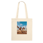 Venice Beach Dream cotton tote bag with colorful print, spacious shopping and beach tote, perfect for casual outings.
