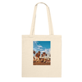 Venice Beach Dream cotton tote bag with colorful print, casual beach tote bag for shopping or gifting, from My Store