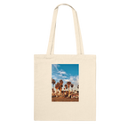 Venice Beach Dream cotton tote bag with colorful print, casual beach tote bag for shopping or gifting, from My Store
