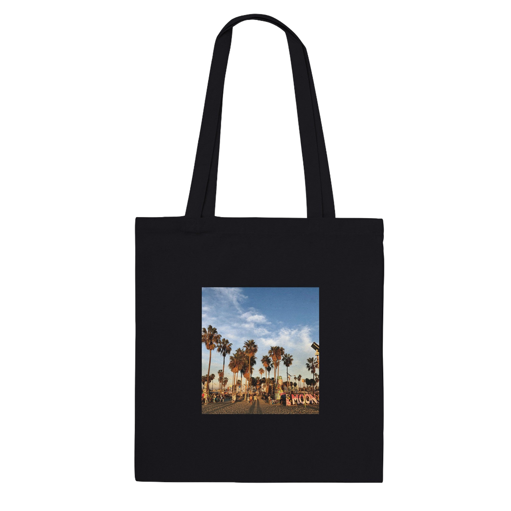 Venice Beach Dream cotton tote bag with colorful print, ideal for shopping or beach trips, by My Store.