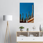 Canvas artwork print featuring Mexico city rooftop with cactus family from the Travel Collection Studio Edition Spring 2026, vibrant and detailed.