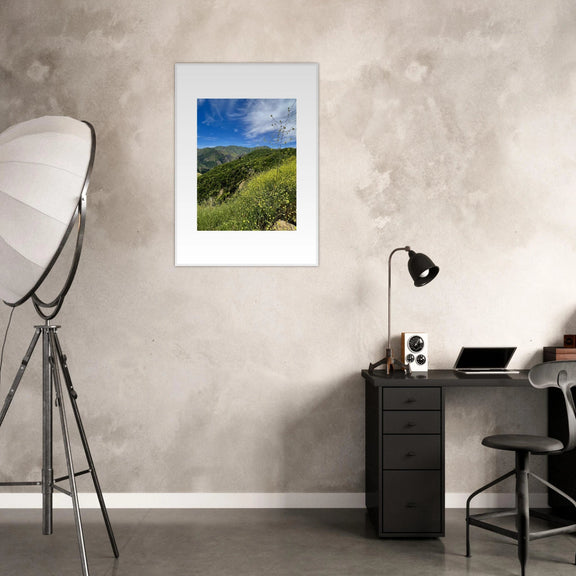 Framed Poster - Magical Malibu Canyon in Spring Bloom Wildflowers II – High - Quality Art Print - CaliCuration