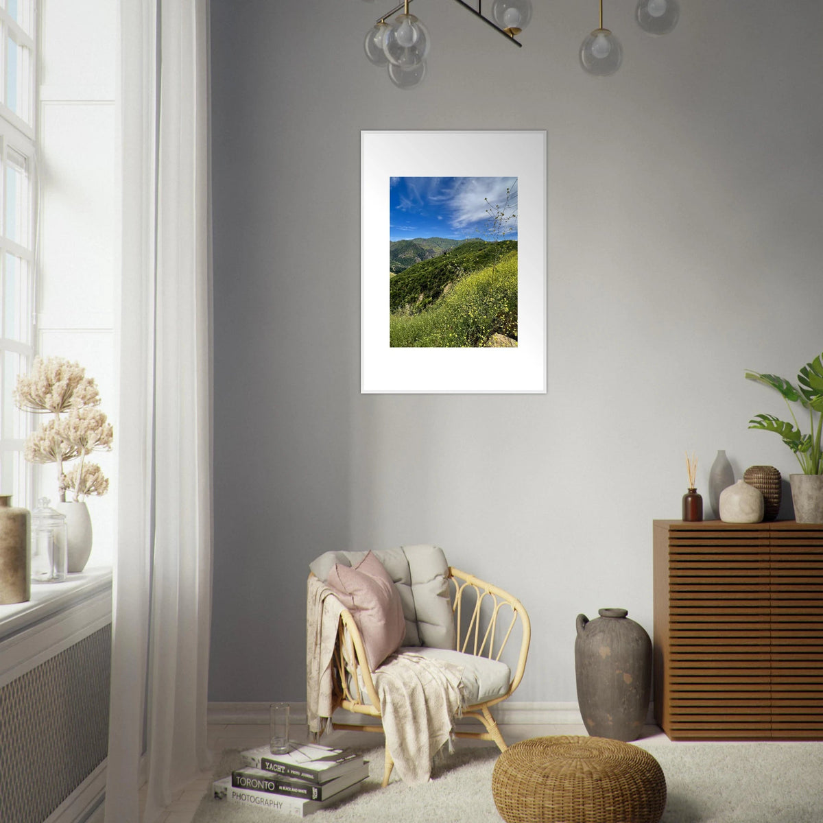 Framed Poster - Magical Malibu Canyon in Spring Bloom Wildflowers II – High - Quality Art Print - CaliCuration