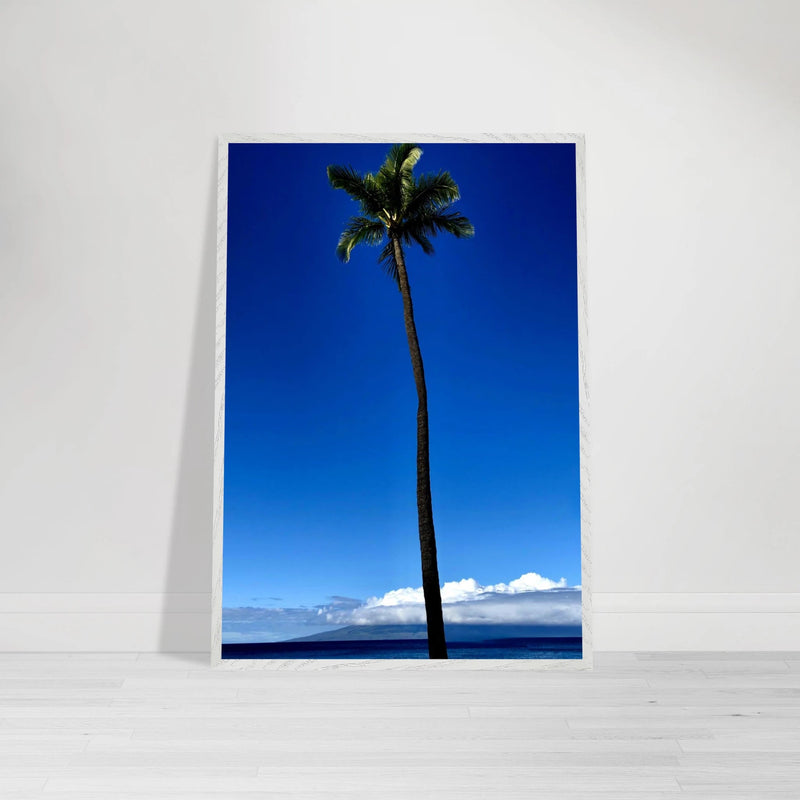 Hawaii Majestic Palm Tree Maui Mounted Framed Poster – Travel Collection Studio Edition Spring '26: Hawaii Edition - CaliCuration
