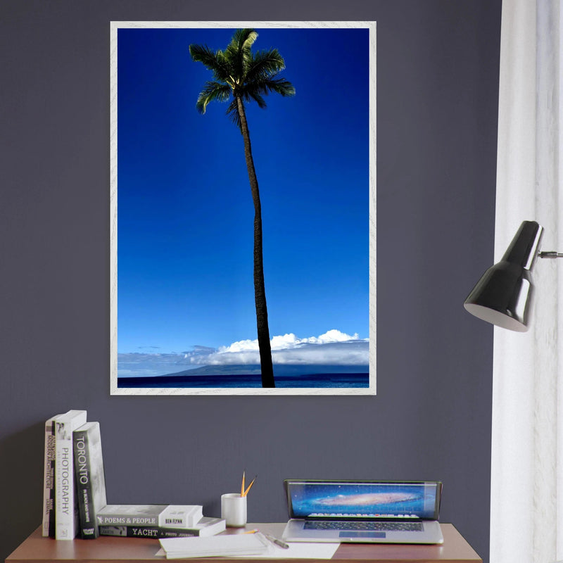 Hawaii Majestic Palm Tree Maui Mounted Framed Poster – Travel Collection Studio Edition Spring '26: Hawaii Edition - CaliCuration