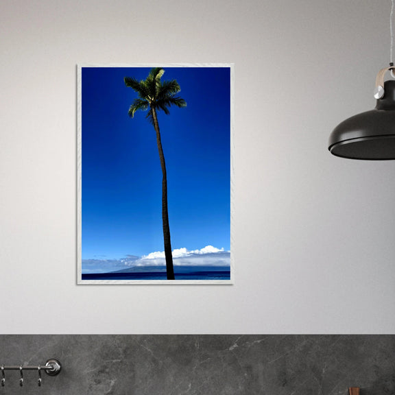 Hawaii Majestic Palm Tree Maui Mounted Framed Poster – Travel Collection Studio Edition Spring '26: Hawaii Edition - CaliCuration