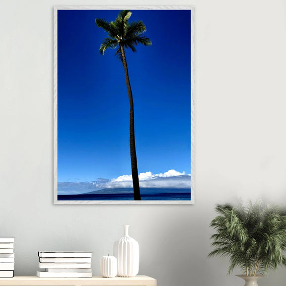 Hawaii Majestic Palm Tree Maui Mounted Framed Poster – Travel Collection Studio Edition Spring '26: Hawaii Edition - CaliCuration