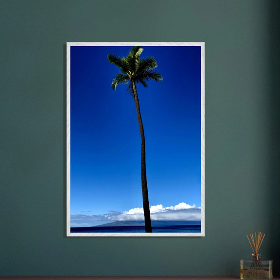 Hawaii Majestic Palm Tree Maui Mounted Framed Poster – Travel Collection Studio Edition Spring '26: Hawaii Edition - CaliCuration