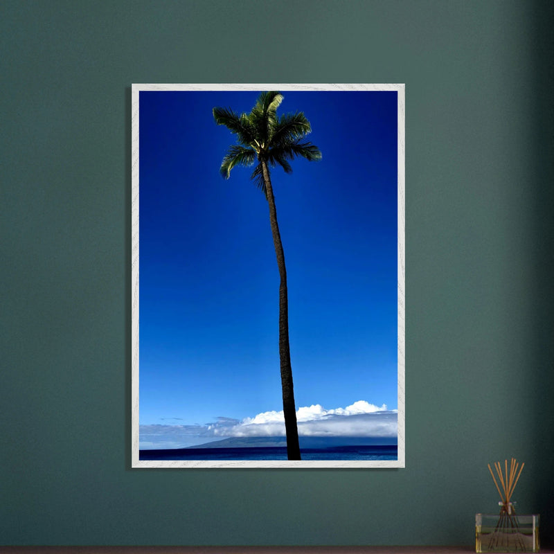 Hawaii Majestic Palm Tree Maui Mounted Framed Poster – Travel Collection Studio Edition Spring '26: Hawaii Edition - CaliCuration