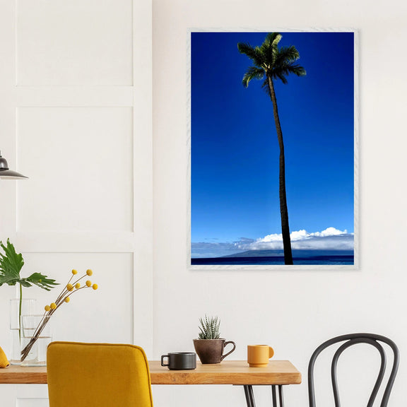 Hawaii Majestic Palm Tree Maui Mounted Framed Poster – Travel Collection Studio Edition Spring '26: Hawaii Edition - CaliCuration