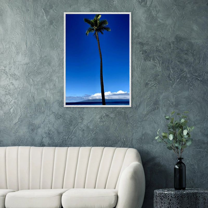 Hawaii Majestic Palm Tree Maui Mounted Framed Poster – Travel Collection Studio Edition Spring '26: Hawaii Edition - CaliCuration