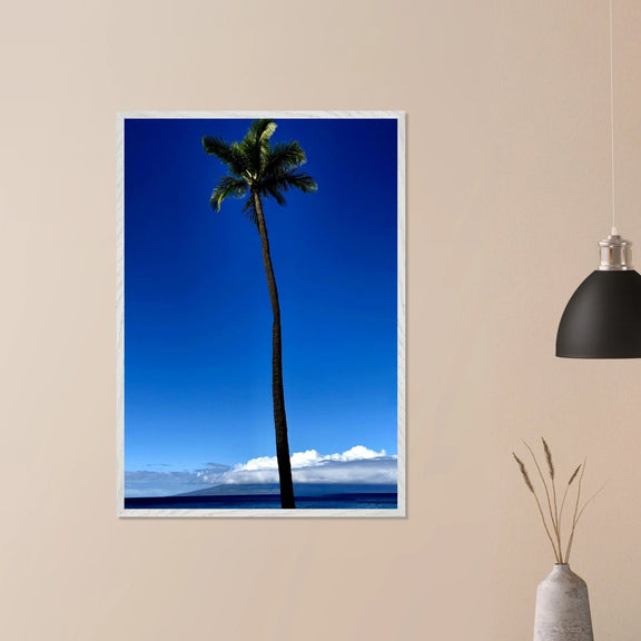Hawaii Majestic Palm Tree Maui Mounted Framed Poster – Travel Collection Studio Edition Spring '26: Hawaii Edition - CaliCuration