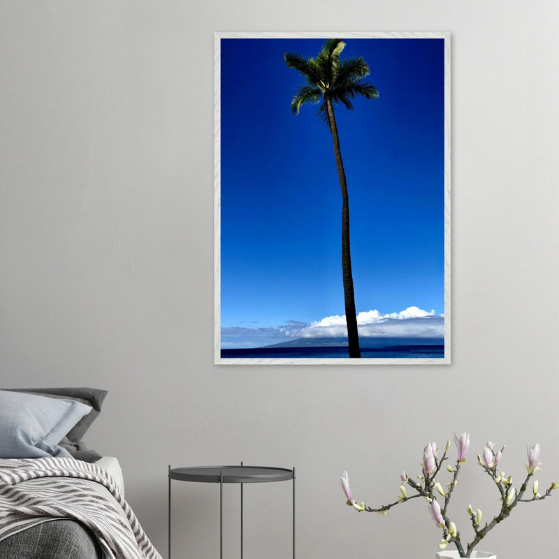 Hawaii Majestic Palm Tree Maui Mounted Framed Poster – Travel Collection Studio Edition Spring '26: Hawaii Edition - CaliCuration