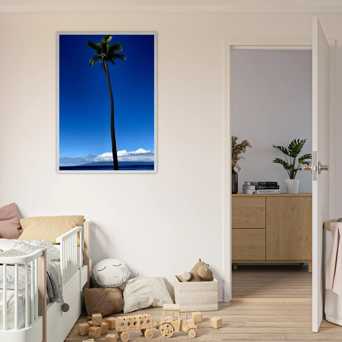 Hawaii Majestic Palm Tree Maui Mounted Framed Poster – Travel Collection Studio Edition Spring '26: Hawaii Edition - CaliCuration