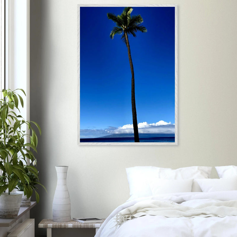 Hawaii Majestic Palm Tree Maui Mounted Framed Poster – Travel Collection Studio Edition Spring '26: Hawaii Edition - CaliCuration