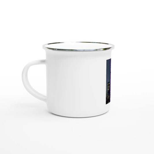 Holiday Spirit Enamel Mug – Rockefeller Plaza NYC Design - CaliCuration