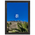 Palm Springs cloud mounted wooden framed poster showcasing California scenery, studio edition spring 2026 home decor art.